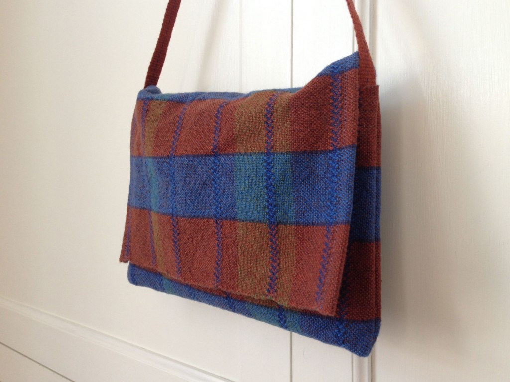 Handwoven cottolin purse