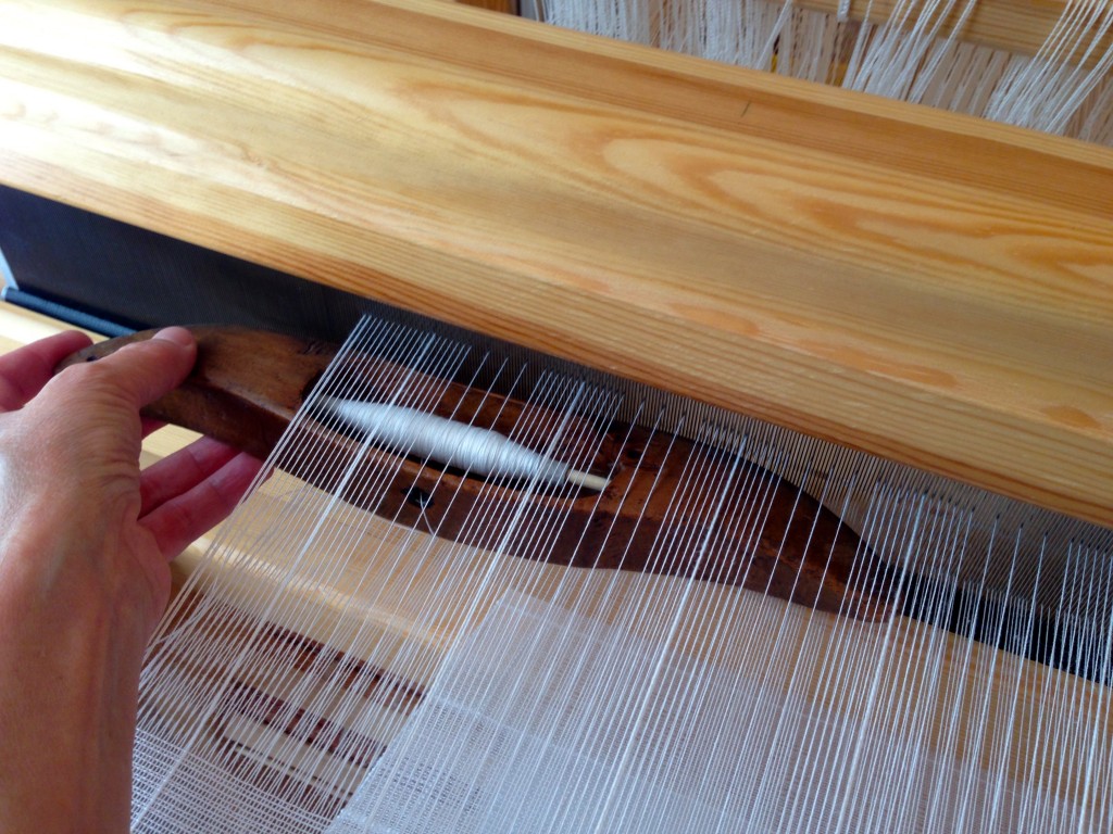 Handwoven Swedish Lace on the loom