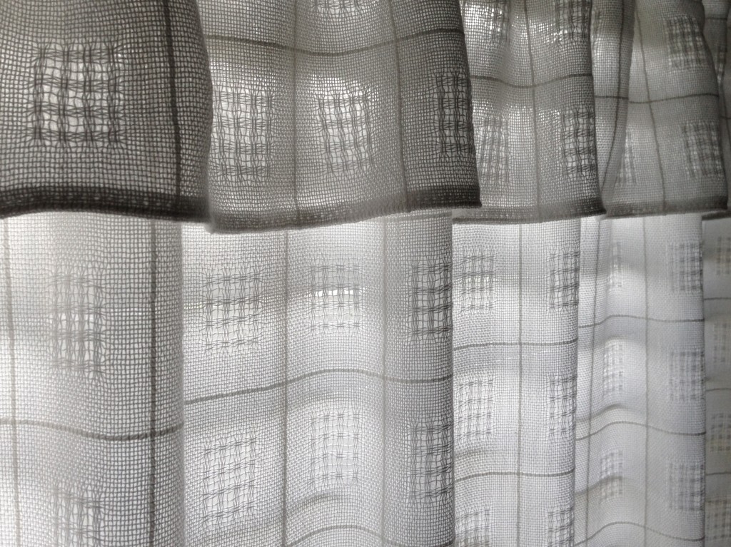 Handwoven Swedish Lace curtains by Karen Isenhower