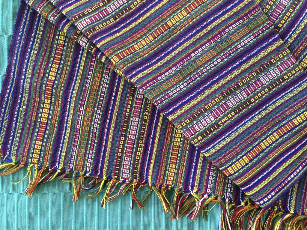 Cheerful colorful striped cloth from Manila.