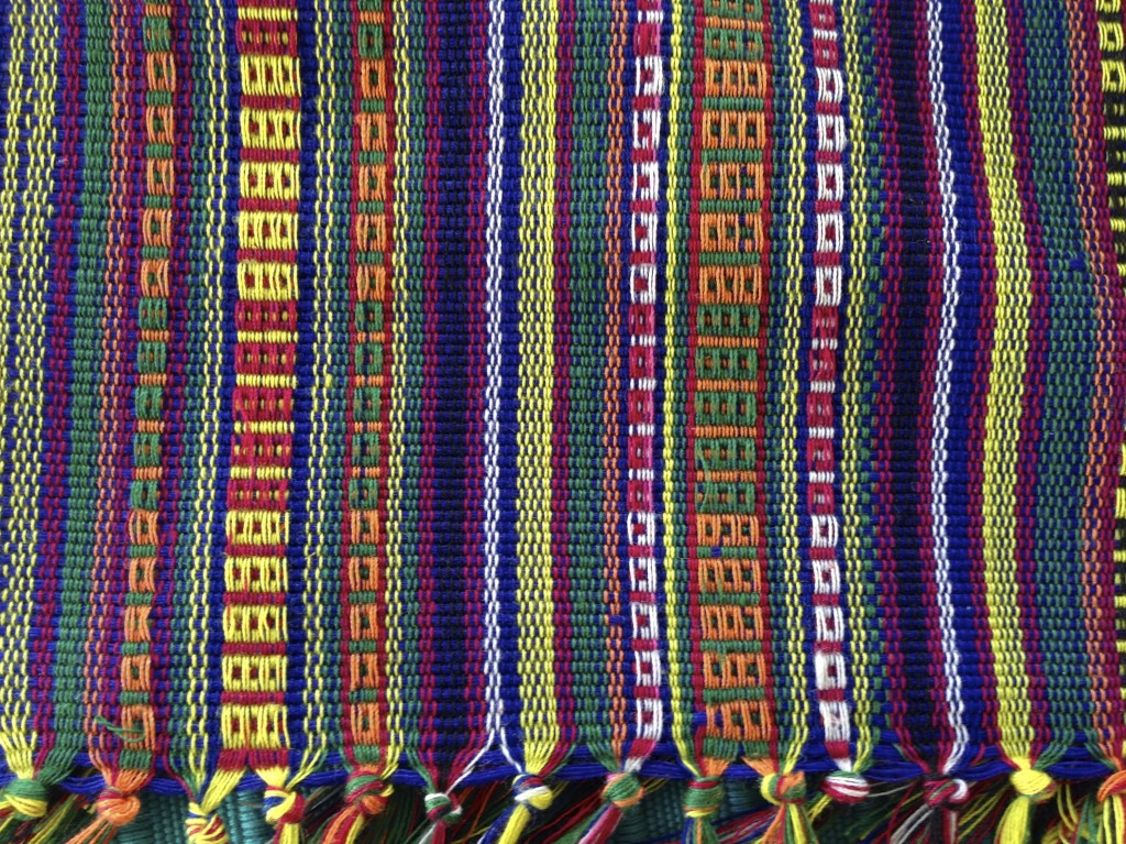 Colorful striped cloth from Manila.