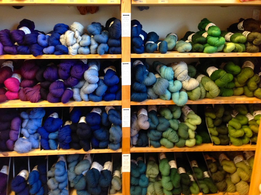 Skeins of Wool at Vävstuga