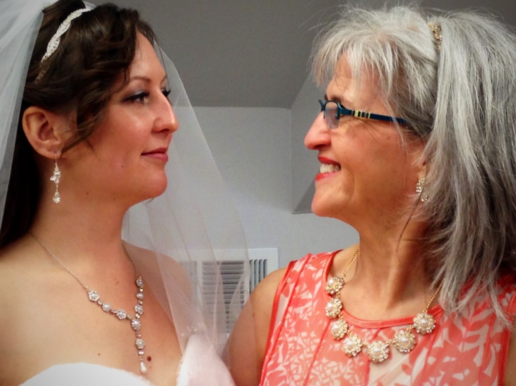 Bride and Mom just before the wedding.