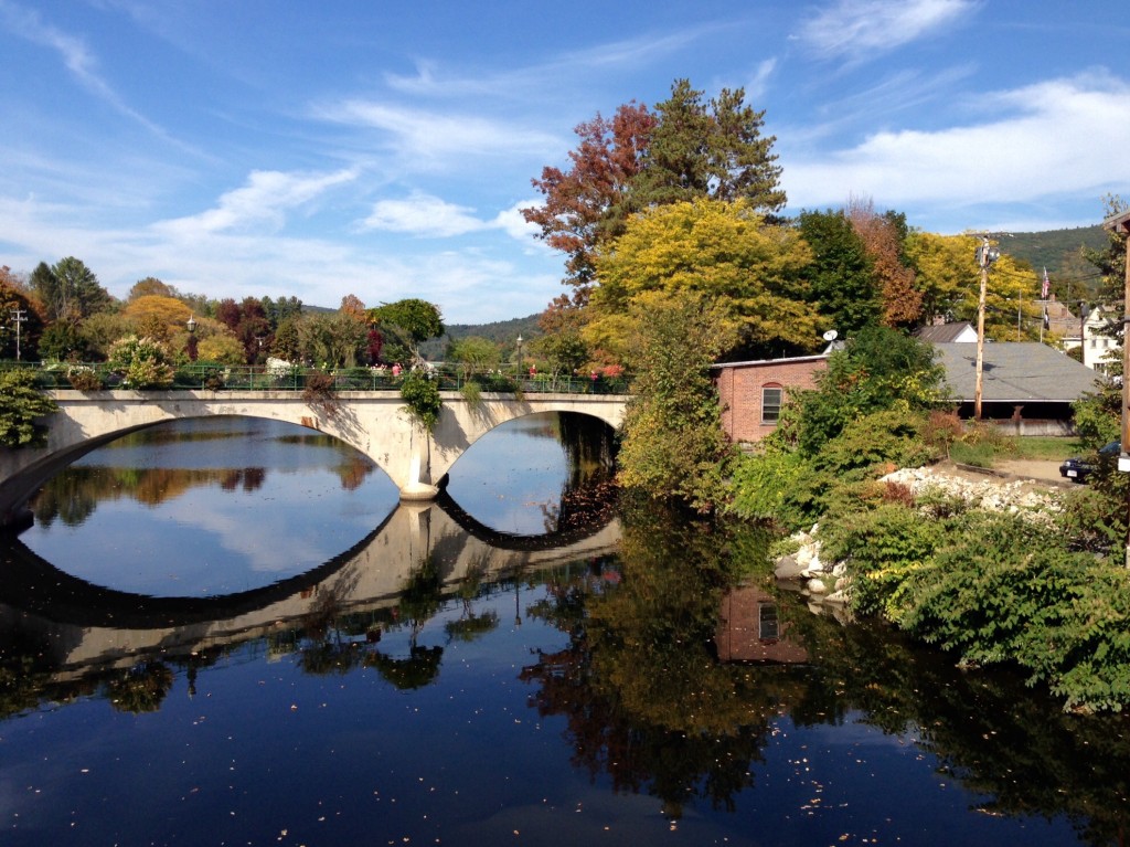 Autumn in Shelburne Falls, MA, Bridge of Flowers