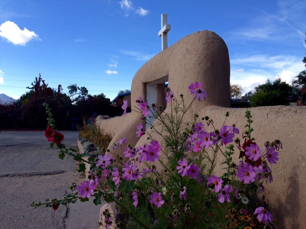 San Francisco de Asis, serene historic chapel in Ranchos de Toas, New Mexico