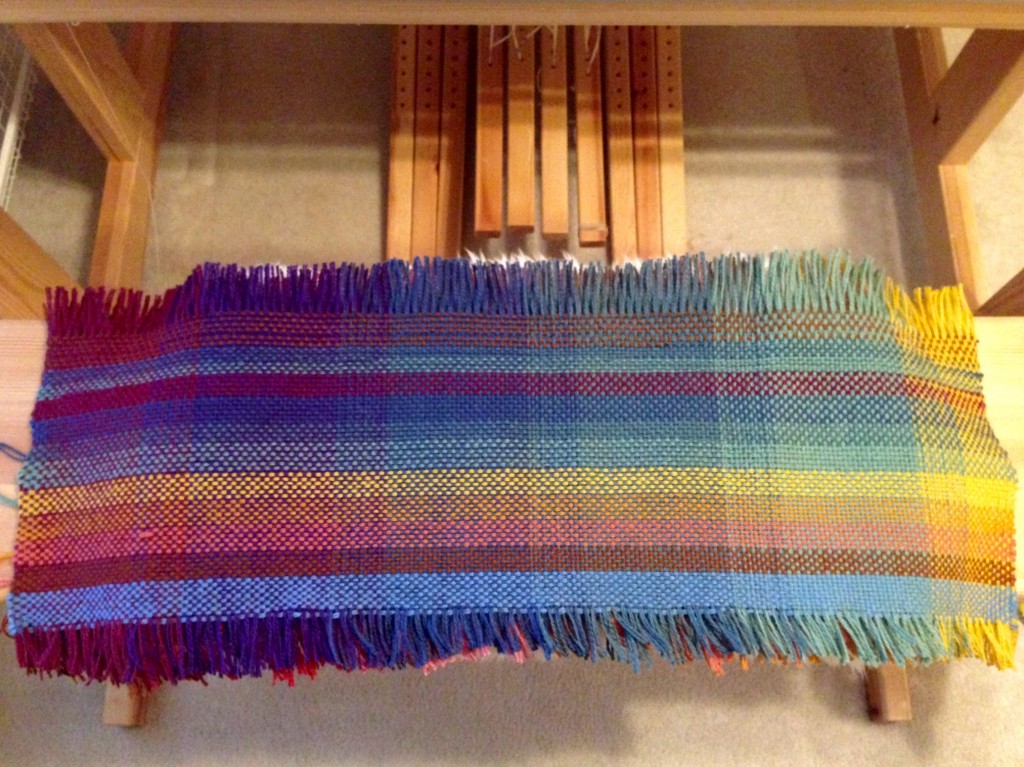 One side of the double weave sample.