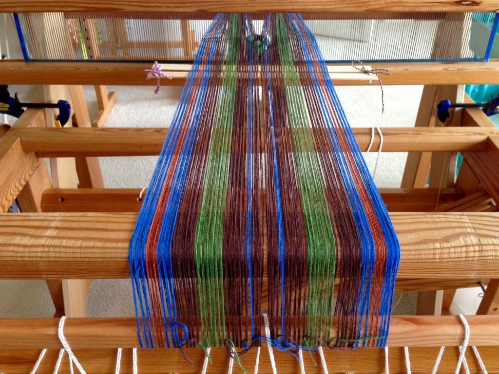 Beaming on a new cottolin warp.