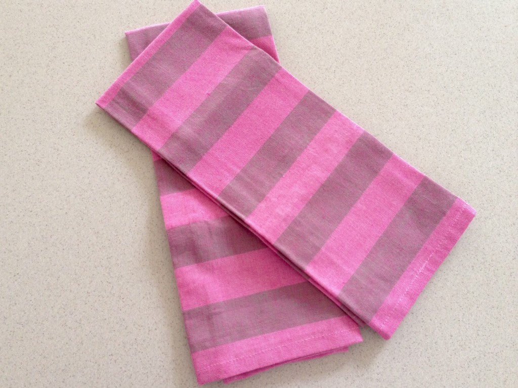 Handwoven cotton towels from Sunday market in Makati, Philippines