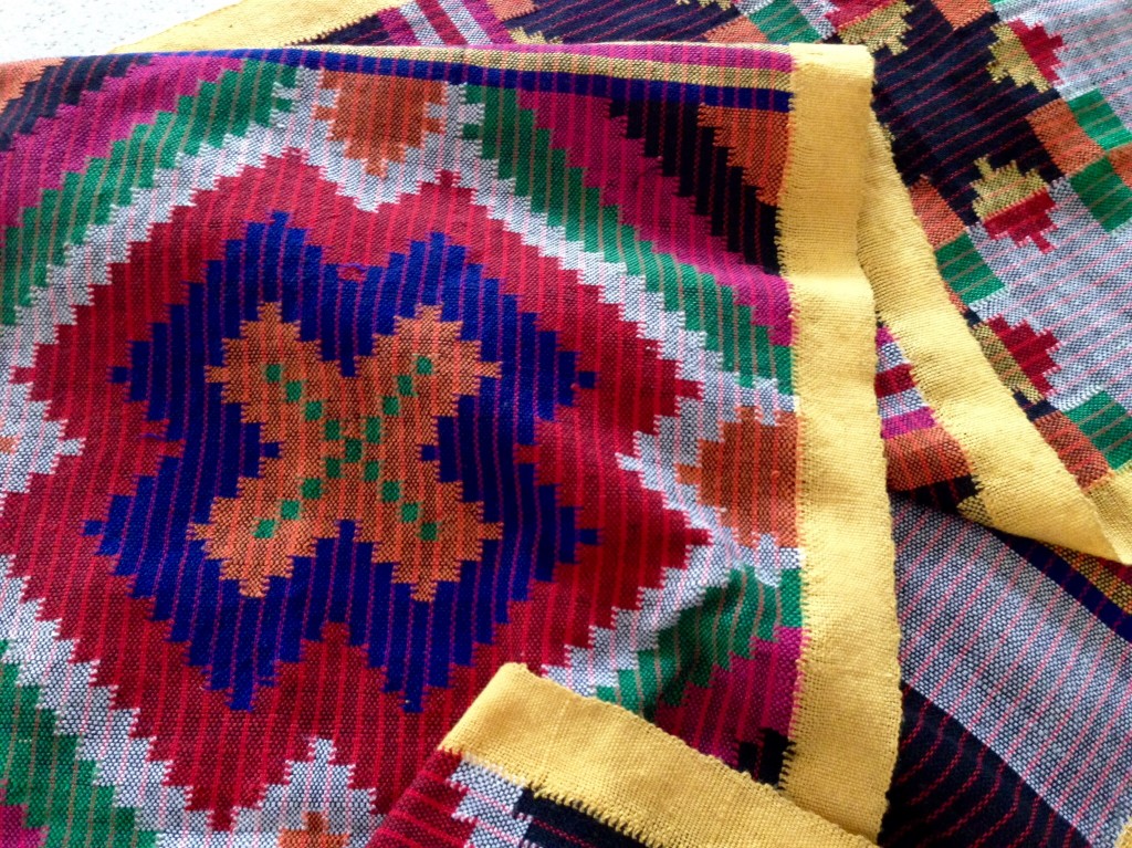 Detail of backstrap weaving from Mindanao, Philippines.