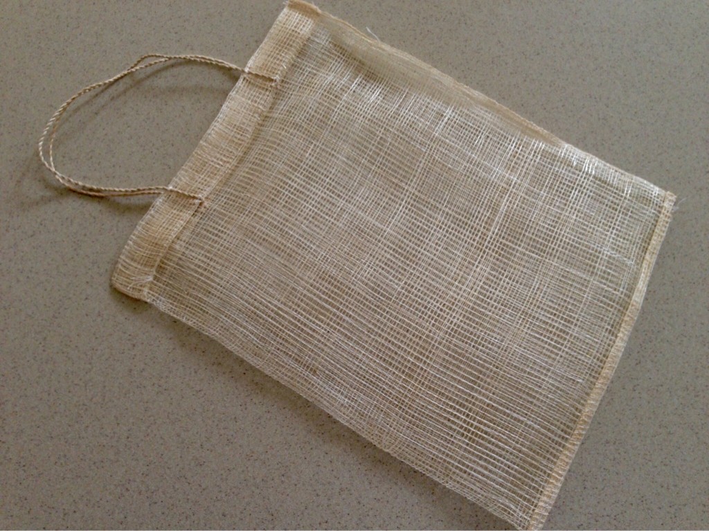 Filipino bag woven from piña fibre.