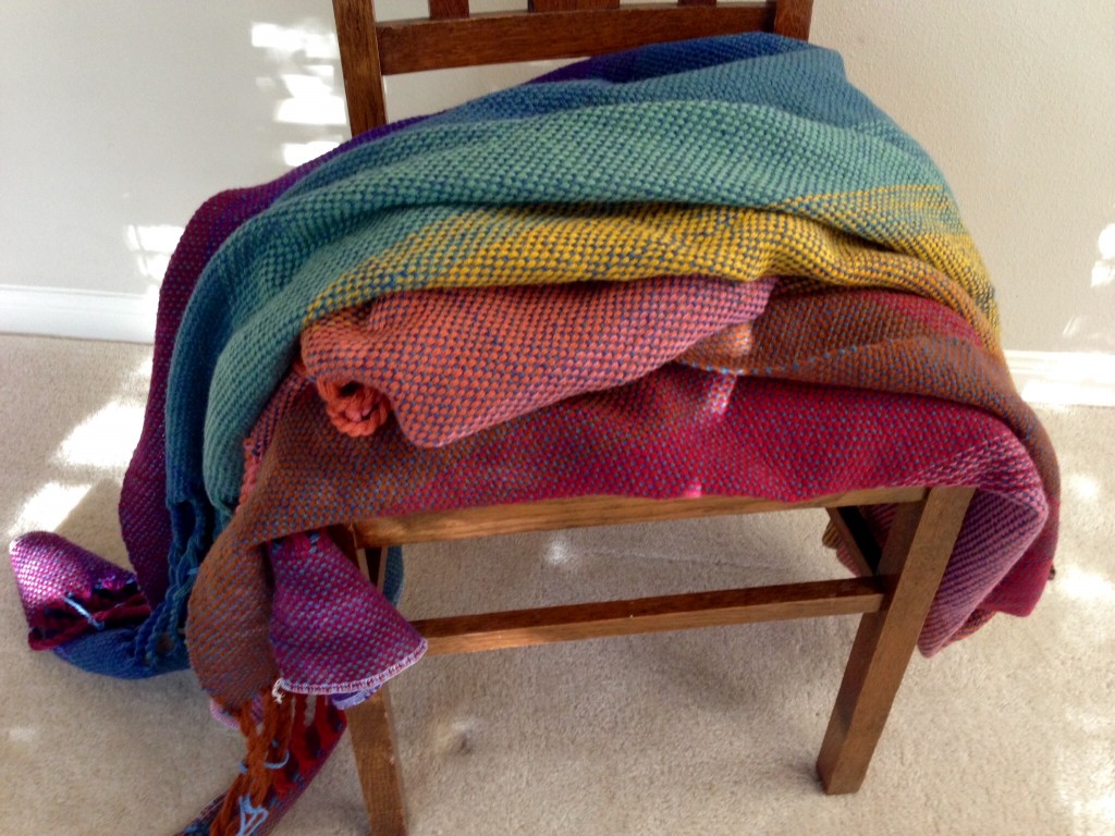 Woven wool blanket ready for wet finishing.