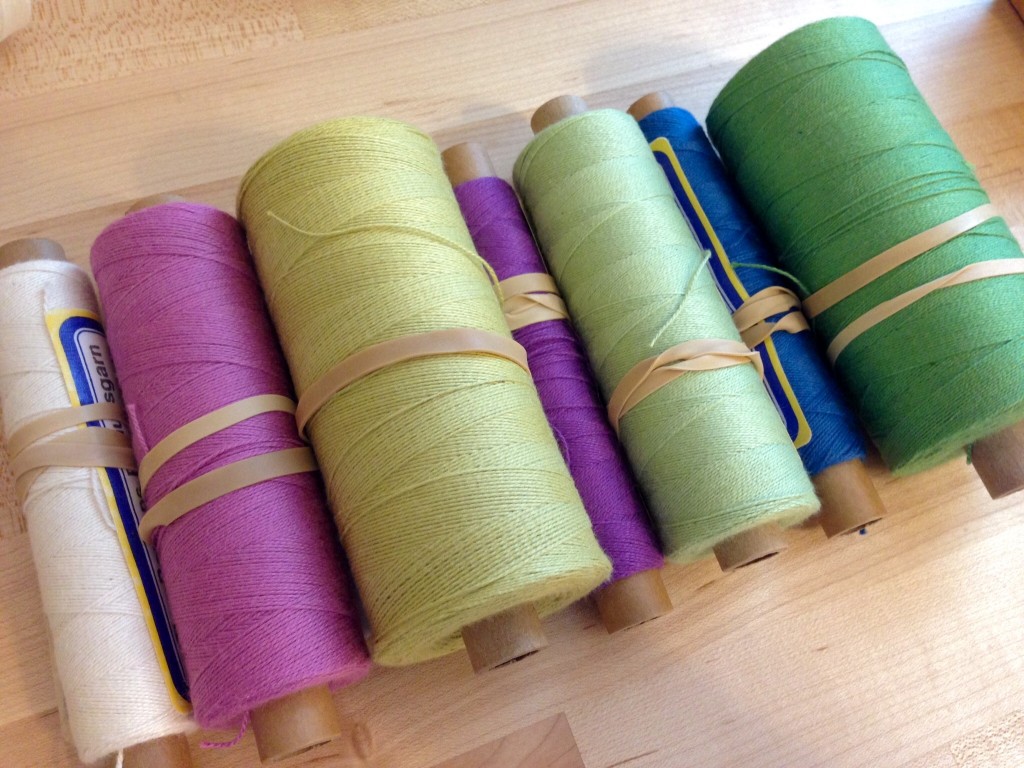 Color combination for a cotton scarf.