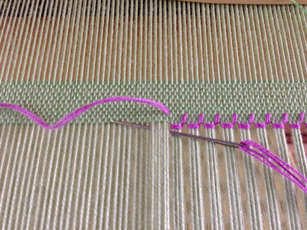 Hemstitching in four easy steps!