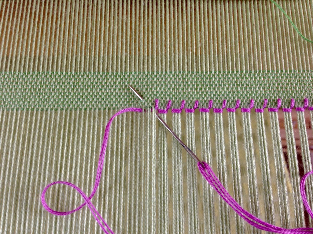 Hemstitching in 4 easy steps. How-to with pics.