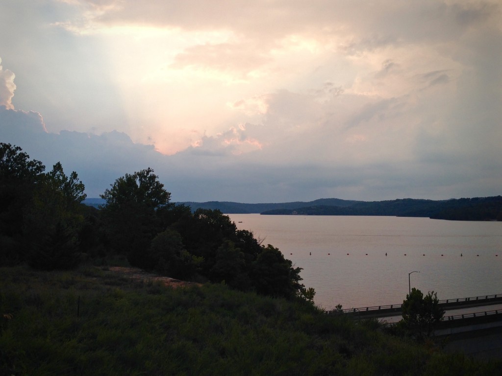 Beaver Lake in the Ozark Mountains.