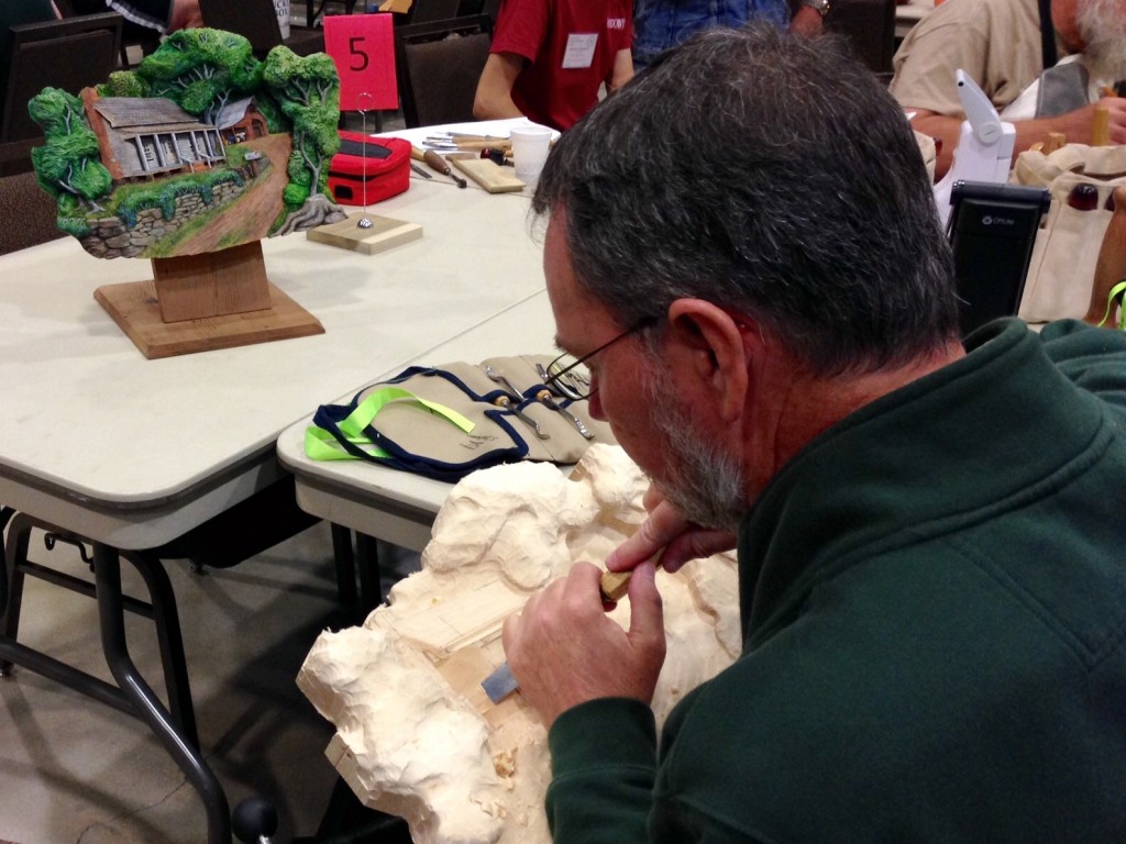 Woodcarving class by Dylan Goodson.