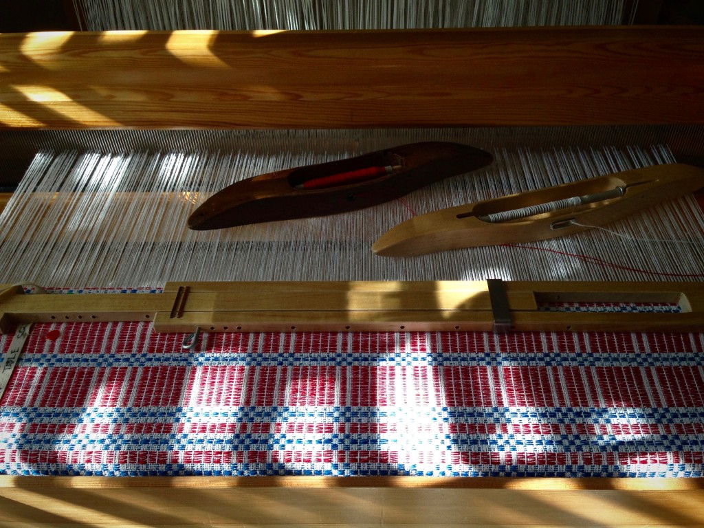 Weaving in the afternoon sunlight.