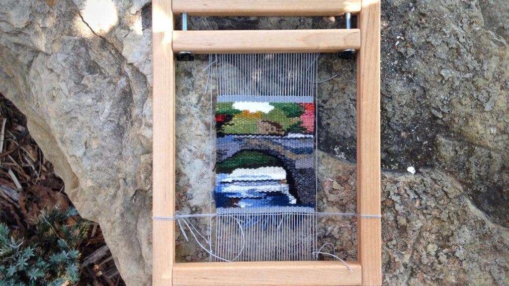 Small tapestry Bridge, finishing touches.
