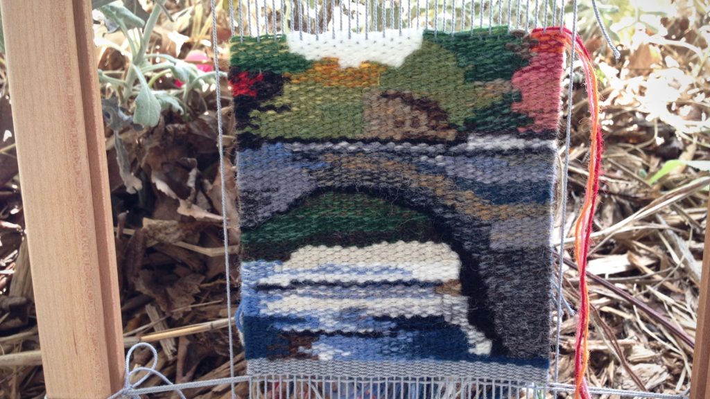 Small tapestry - bridge nearing completion.