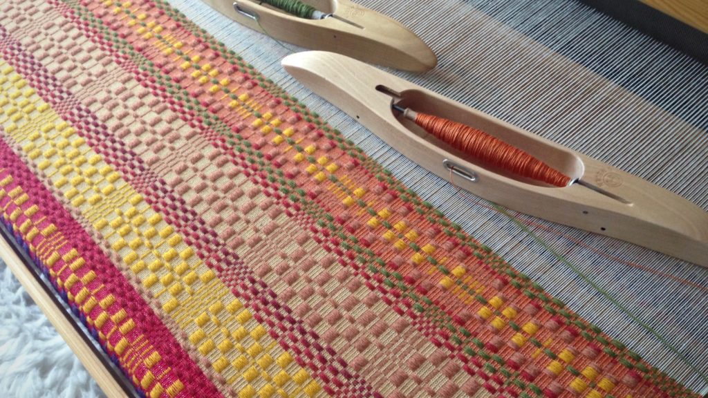 Monksbelt on the loom. Karen Isenhower