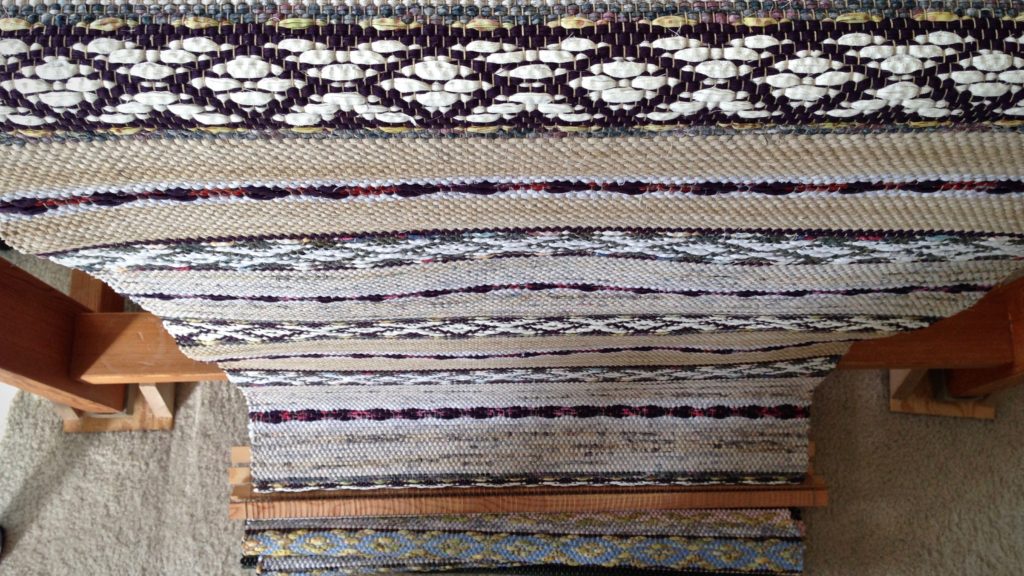 Unrolling some new rosepath rag rugs!