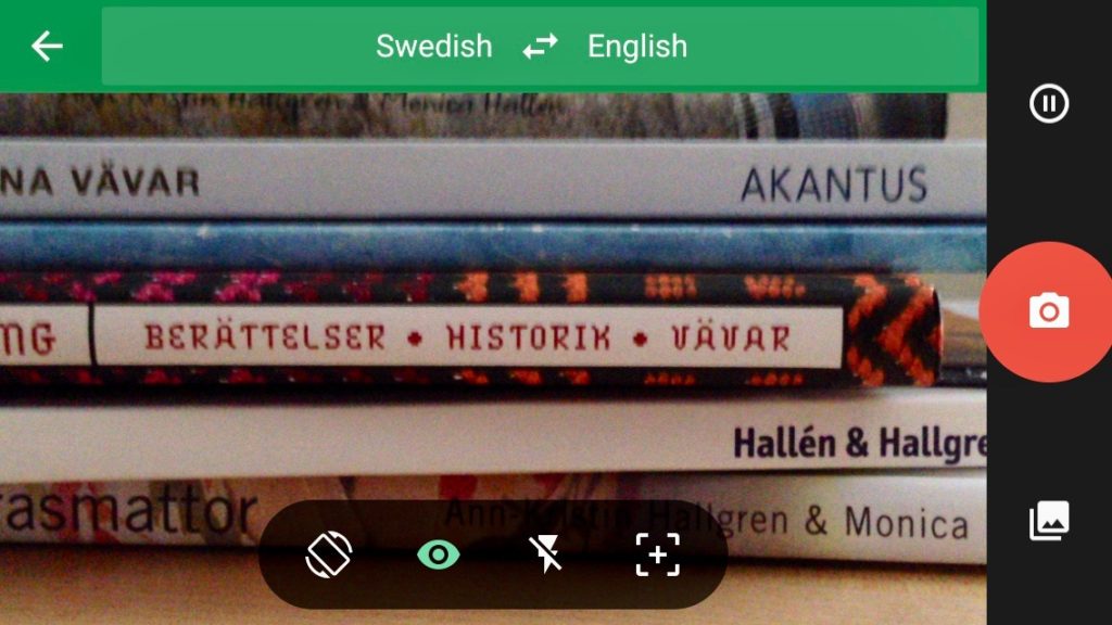 Using Google Translate to read Swedish weaving books.