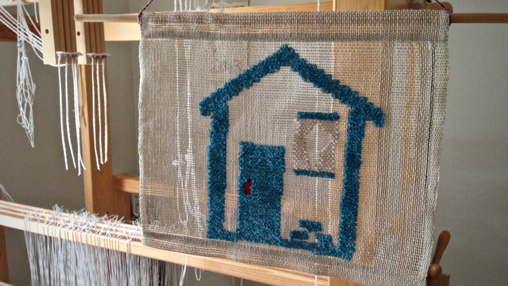 Welcome home! Transparency weaving. Karen Isenhower