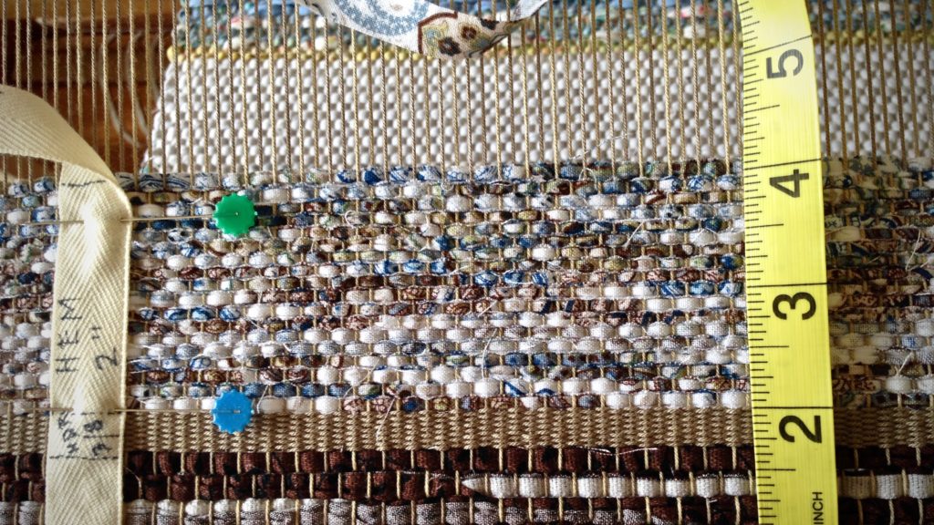 Beginning a rag rug.