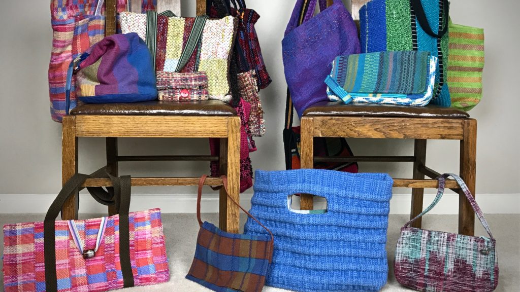 Handwoven handbags - with 1 minute video.