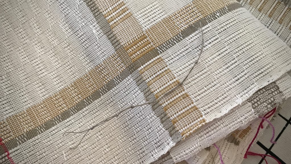 Weaving tip: How I number the towels on a warp.