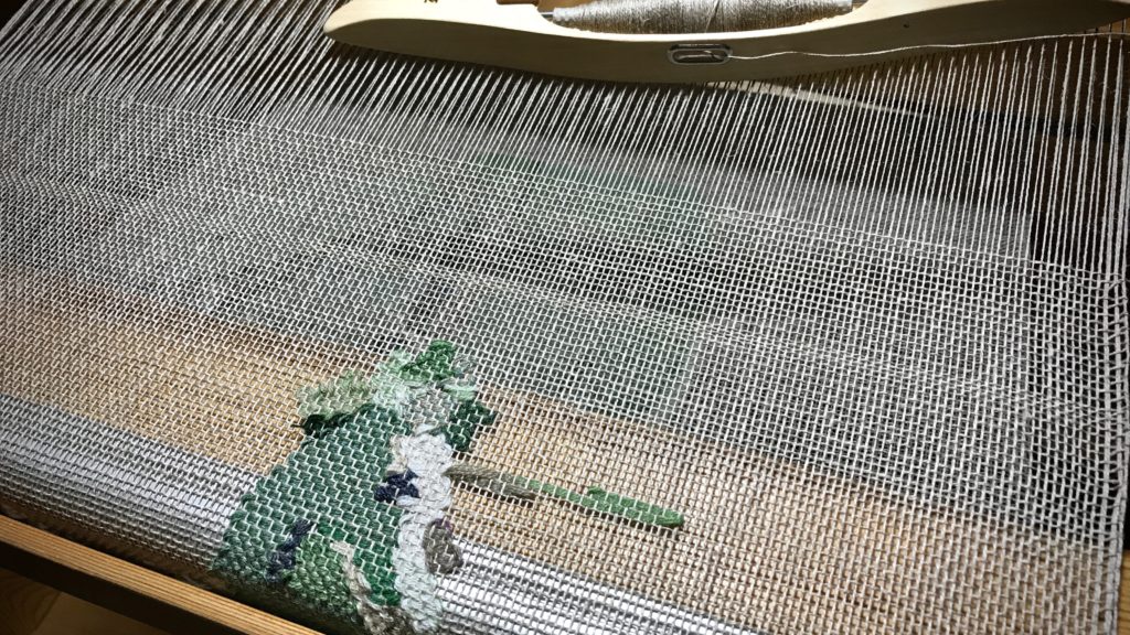Finishing woven transparency of a cactus.