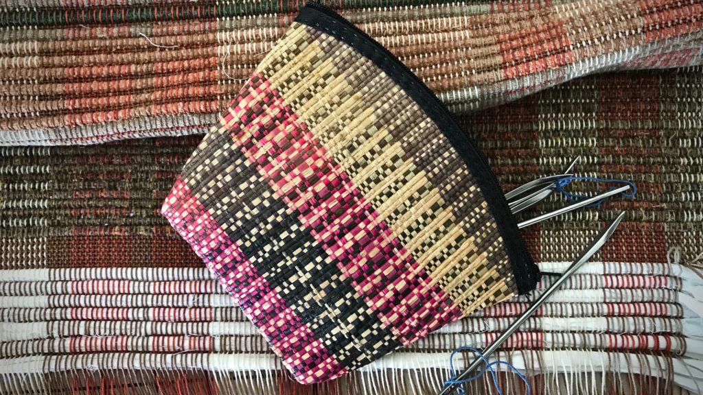 Woven pouch from The Philippines.