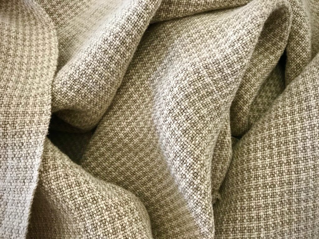 Custom handwoven linen upholstery fabric!