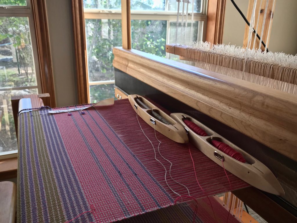 Color and weave plain weave placemats on the loom.
