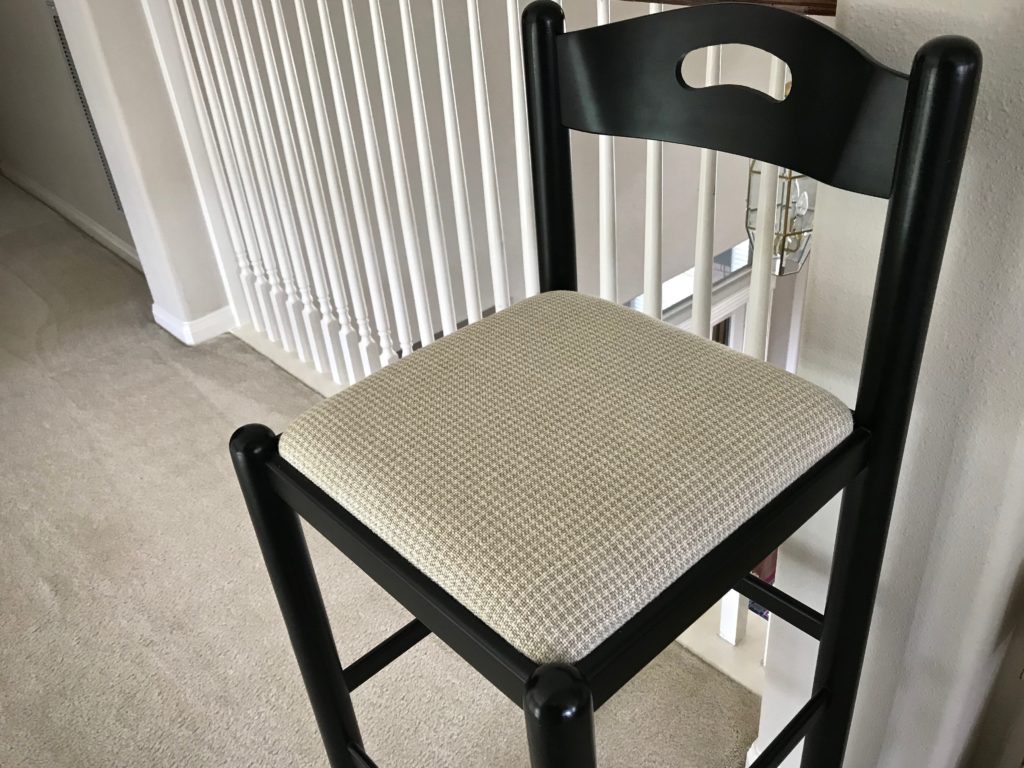 Finished handwoven linen chair seat! Ta da!