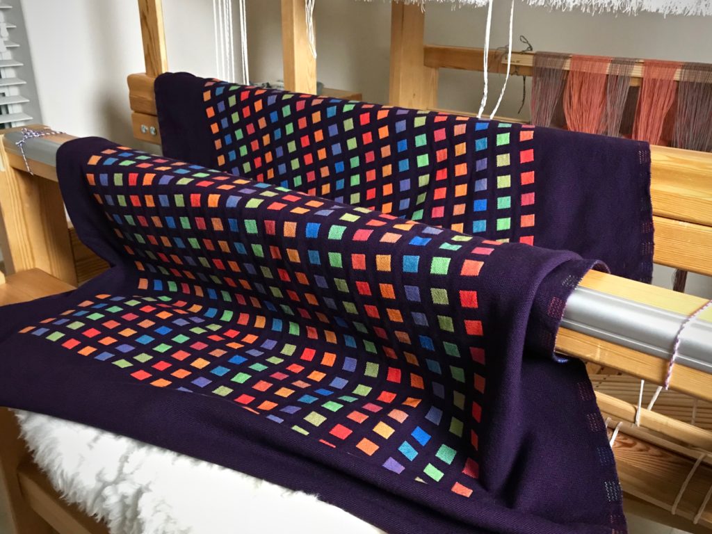 Radiance. Large cotton doubleweave throw. Karen Isenhower