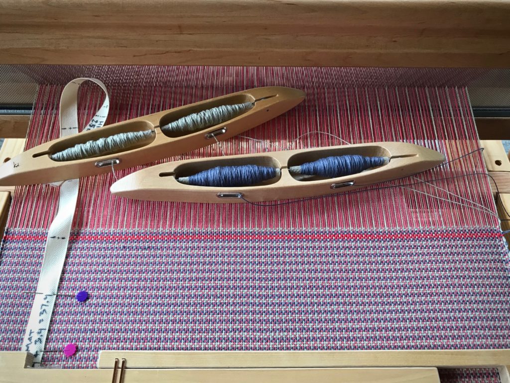 Color and weave cotton placemats on the loom.