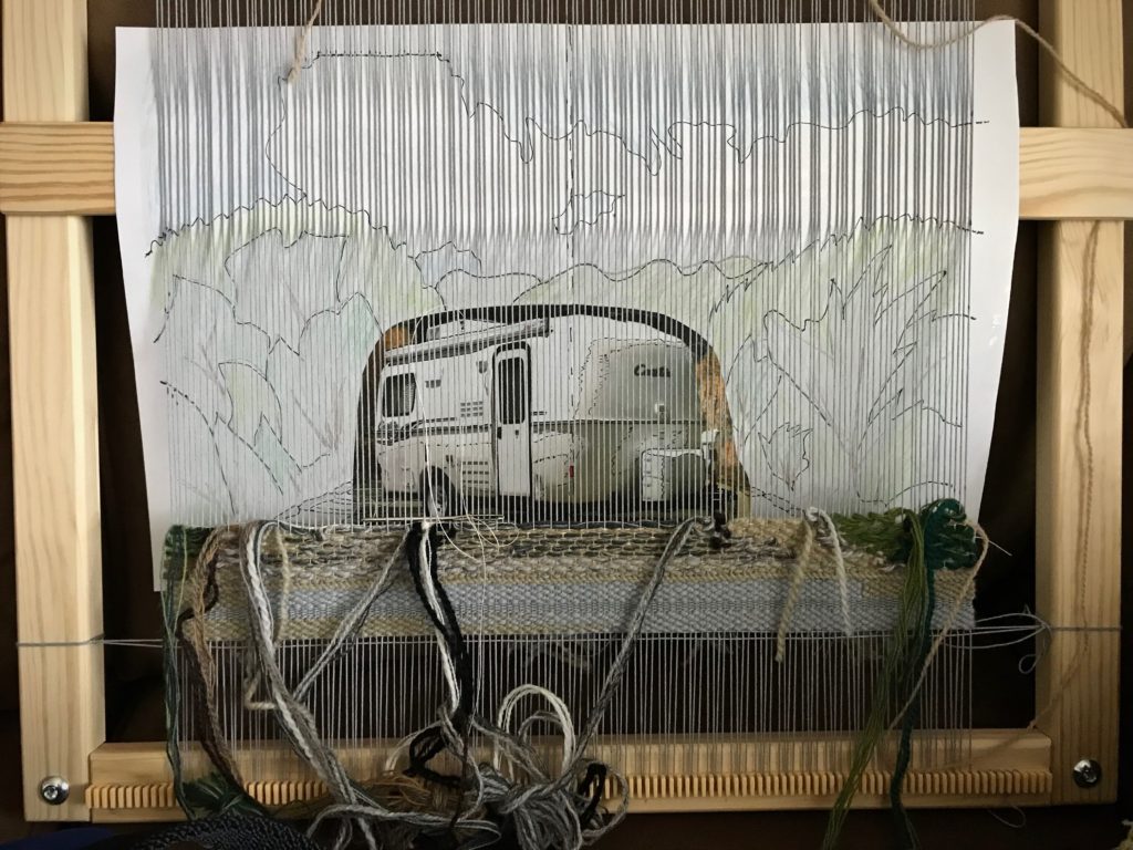 Tapestry of our new Casita travel trailer!