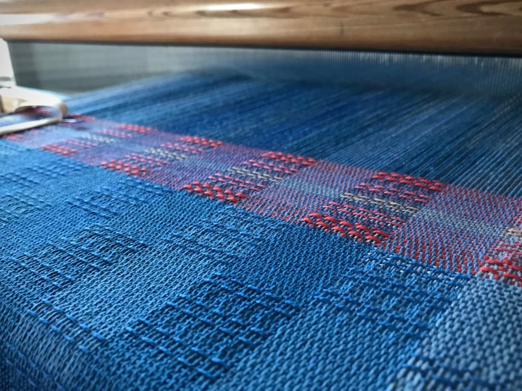Stained Glass scarf/wrap in Handwoven Nov/Dec 2018