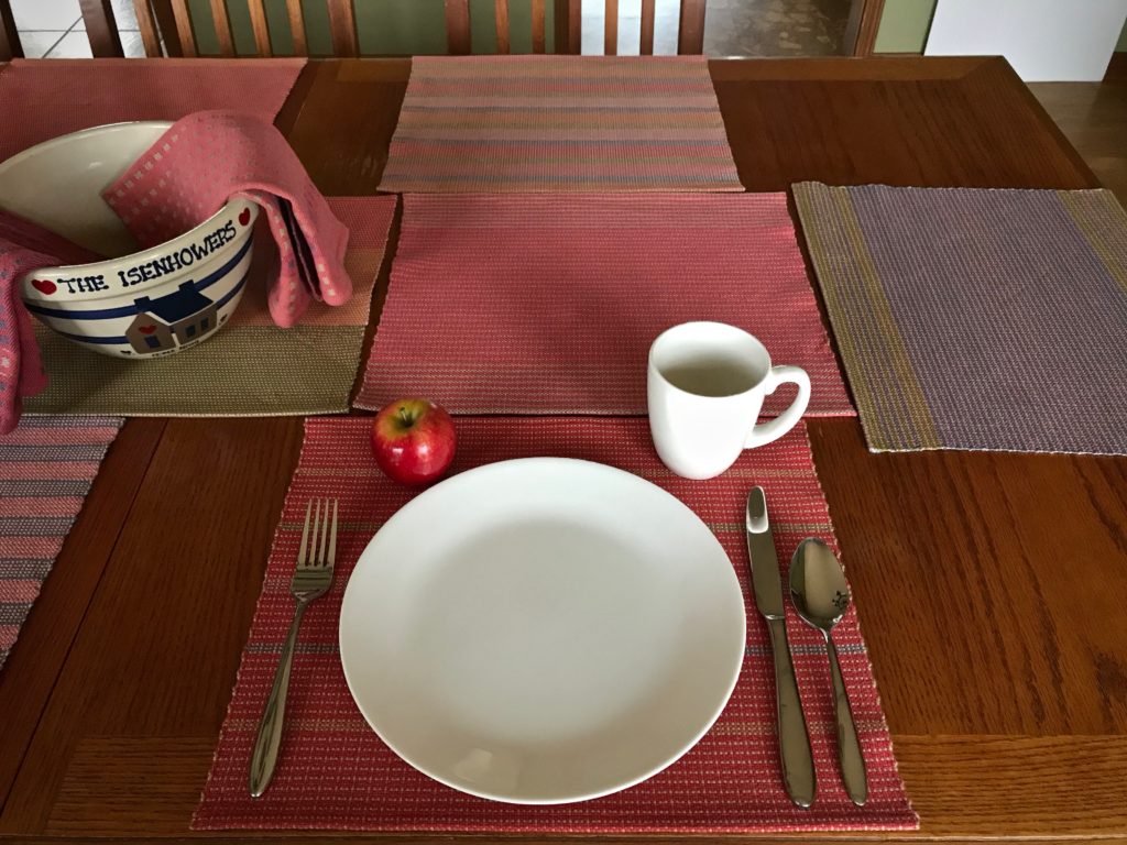 New handwoven cotton placemats.