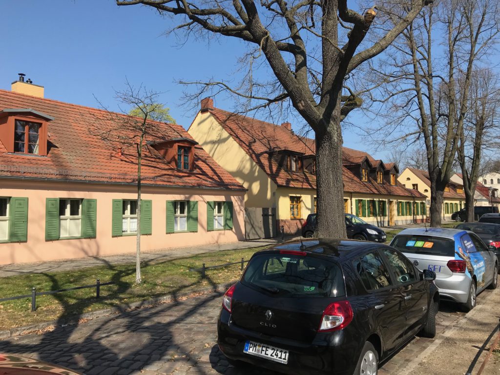 Weberplatz of Babelsberg, Germany.