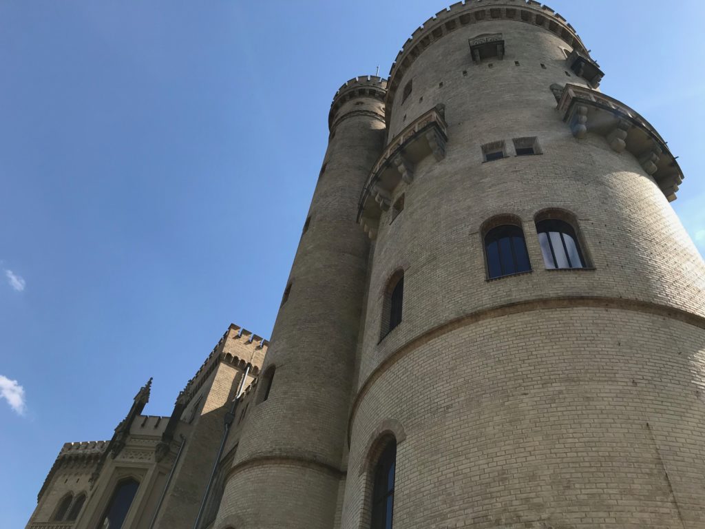 We had a picnic lunch on the castle steps.