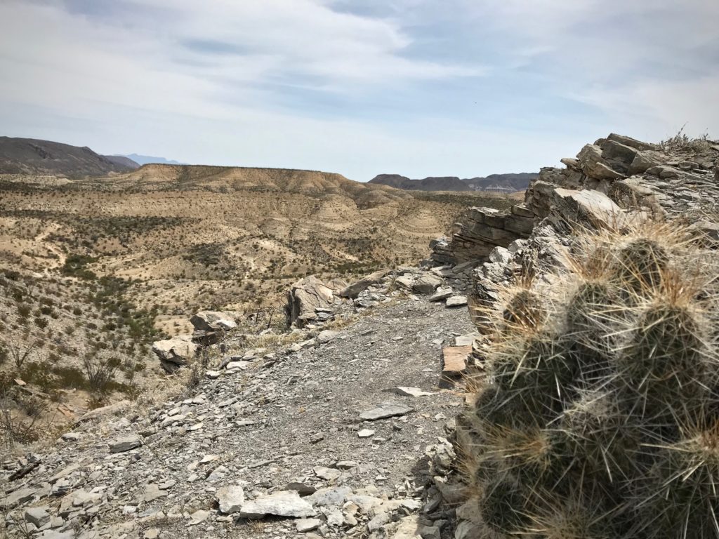 Mountainous view in the desert of Big Bend Ranch State Park, Texas.