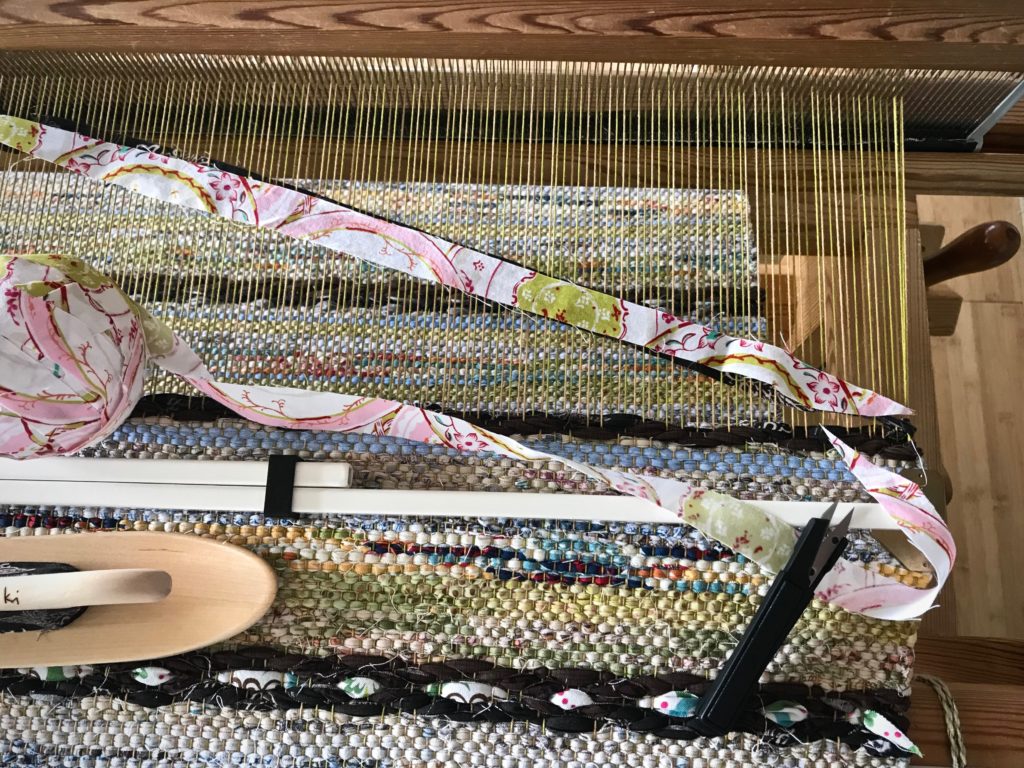 How to add an inlay strip to rosepath rag rug.