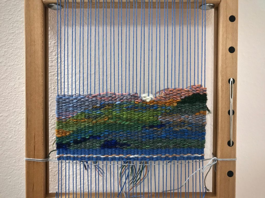 Small tapestry in progress.