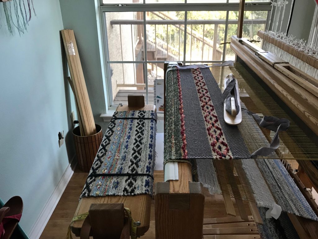 Rosepath rag rug - My favorite thing to weave!