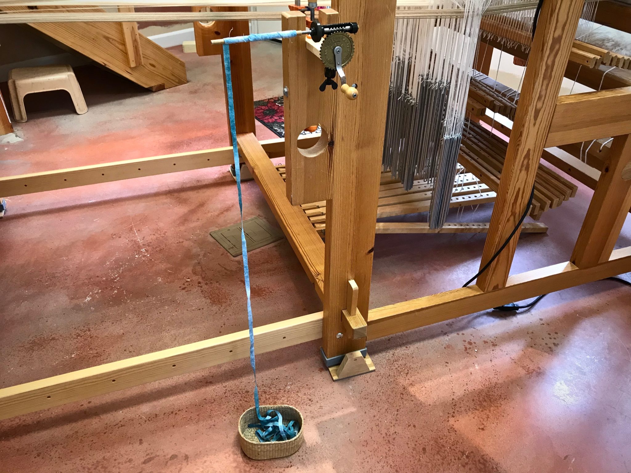 Tried and True Use a Boat Shuttle for Rag Weaving Warped for Good