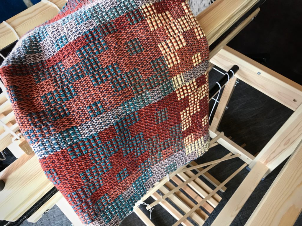 Jämtlandsdräll, just off the loom.