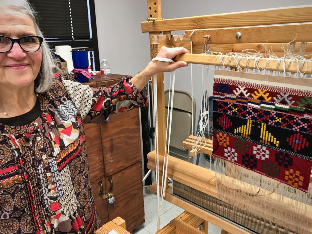 Joanne Hall's Swedish Art Weaves workshop in San Antonio, Texas.