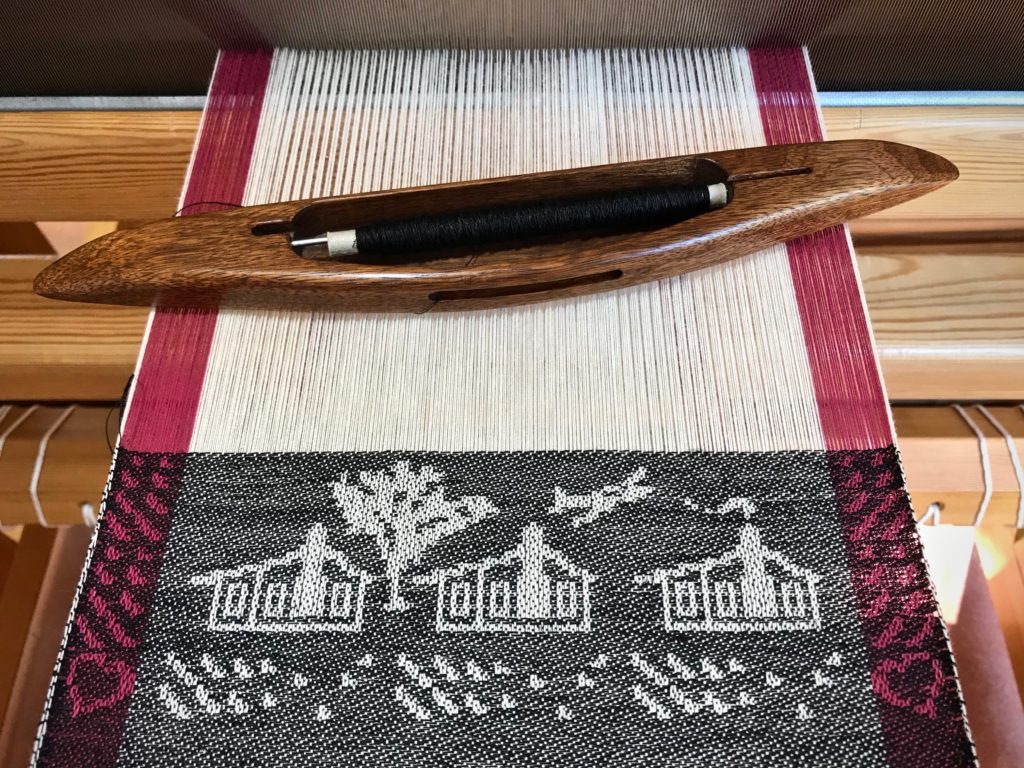 Our Texas Home - woven on the drawloom.